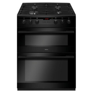 Amica Afg6450bl 60cm gas double oven in black